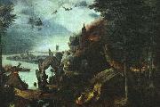 BRUEGEL, Pieter the Elder Landscape with the Temptation of Saint Anthony china oil painting artist